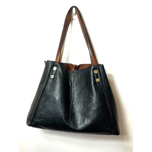 Calvin Klein Reversible Leather Fringe Tote Pouch Cross Body Strap Double Handle - Picture 10 of 16